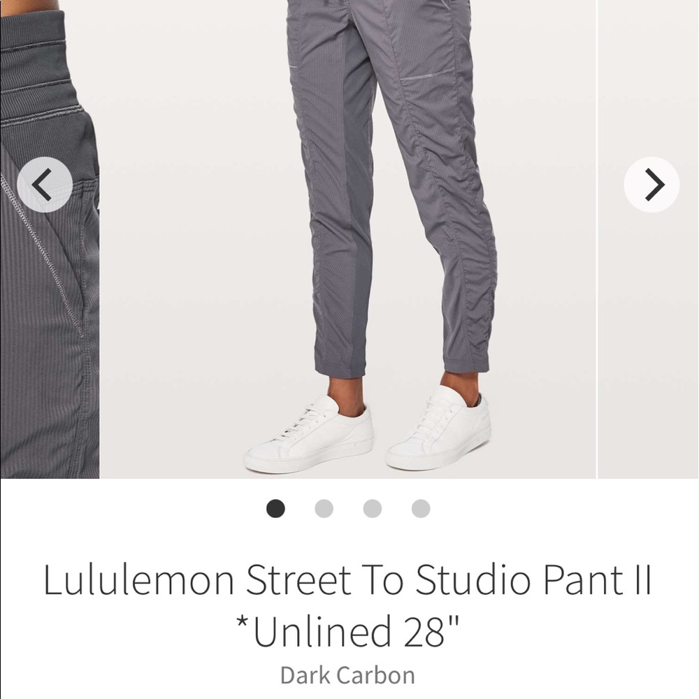 lululemon street to studio pant II unlined 28”